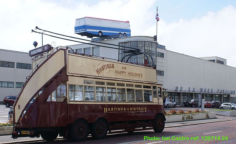 Hastings Trolleybus restoration Group at the De la Warr in Bexhill